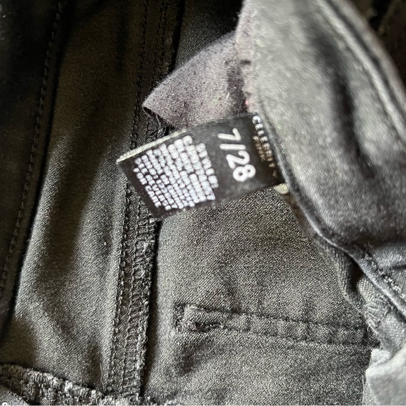 Size 7/28 Womens Black Jeggings. - Picture 3 of 6